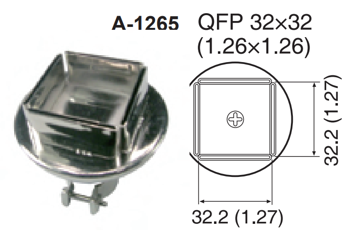 Насадка-сопло A1265, QFP 32x32мм