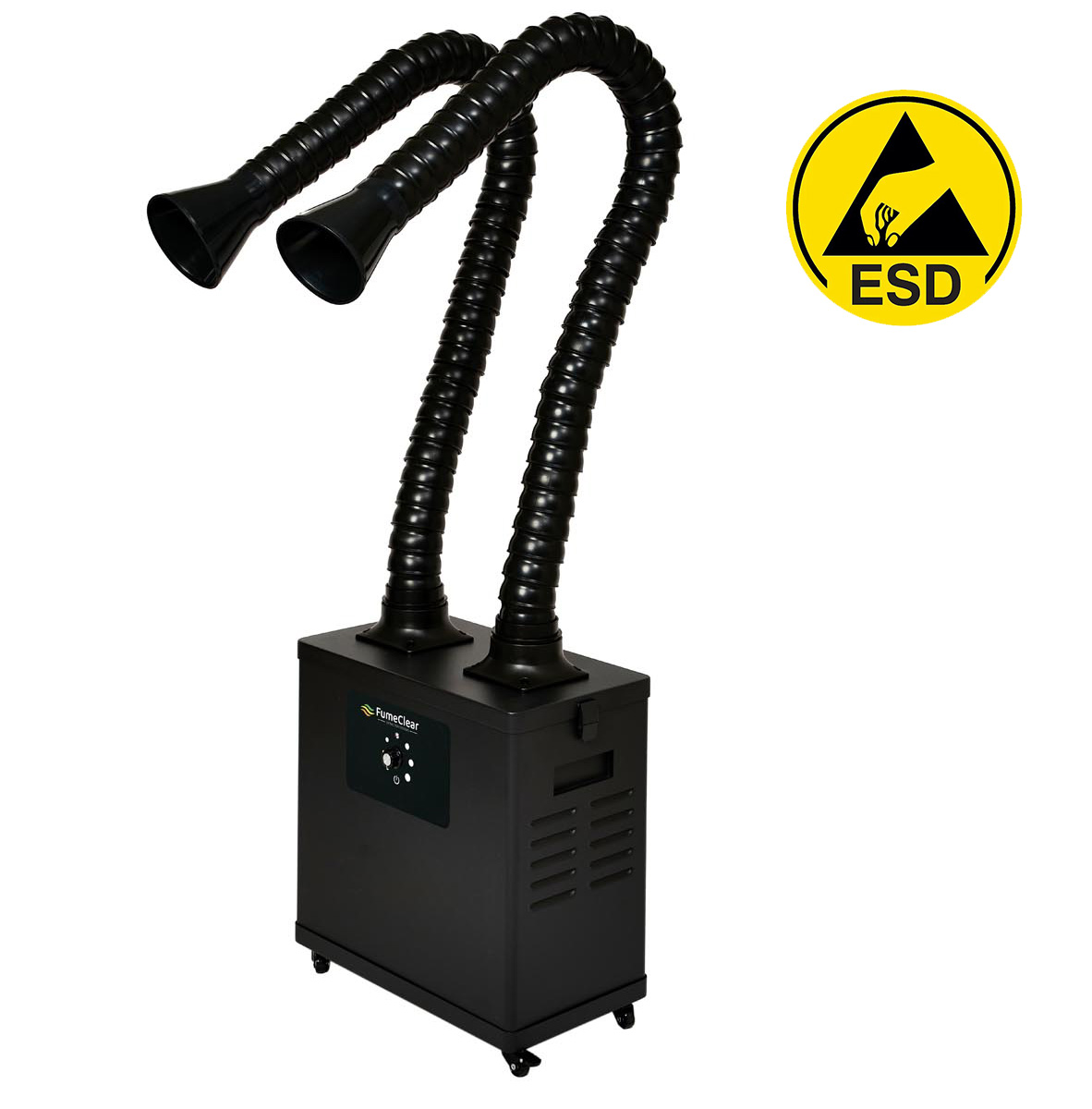 Дымоуловитель антистатический FUMECLEAR FC-1002A с дымоприемниками 2х75мм