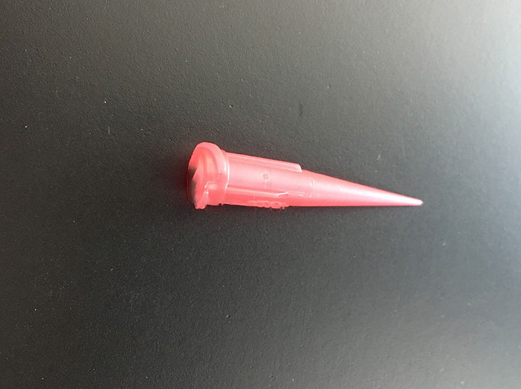 Иглы пластиковые конические TT 25G ID 0.28+/-0.03 Red (1000 шт)