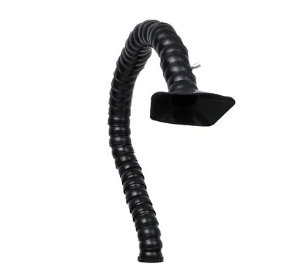 Дымоприемник с регулятором потока PURE-AIR 50мм х 1.5м с прямоугольным раструбом