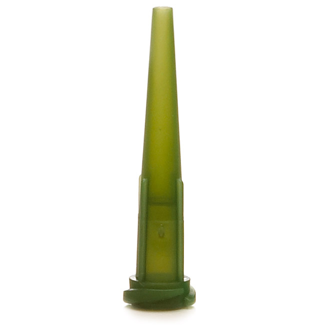 Игла пластиковая коническая, непрозр. полипропилен, Olive 14, ⌀1.6мм, длина 31.75мм (1000шт)