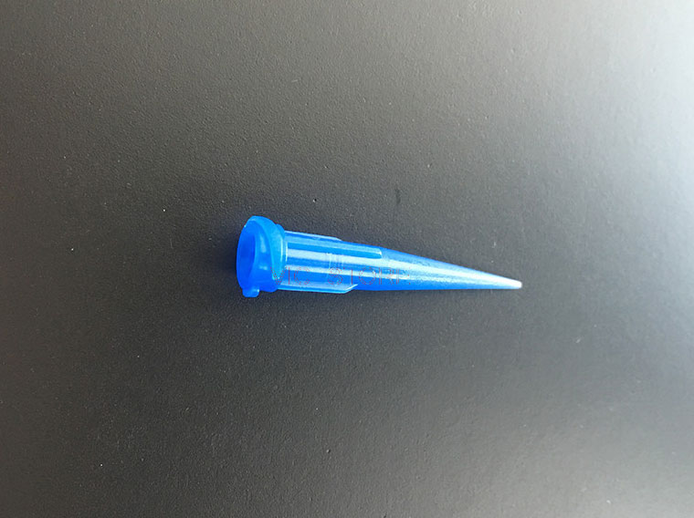 Иглы пластиковые конические TT 22G ID 0.41+/-0.03 Blue (1000 шт)