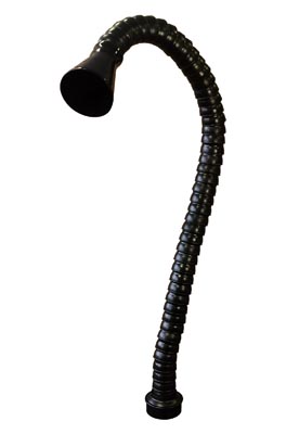 Дымоприемник гибкий 50мм х 1,28м с раструбом - воронкой