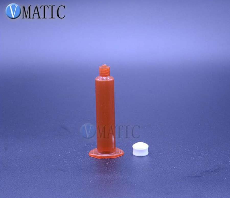 Шприц дозатора янтарный с белым поршнем VM 5сс (1000шт)