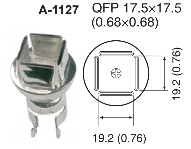 Насадка-сопло A1127, QFP 17.5х17.5мм