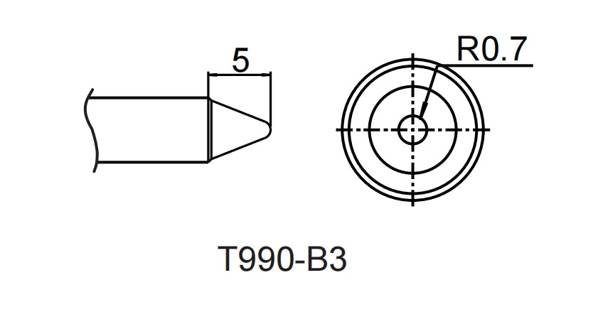 Картридж-наконечник для ST-909, конус 1.4 x 5 мм