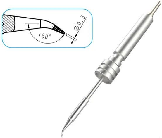Картридж-наконечник для ST-1509, конус изогнутый 0.3 x 11мм
