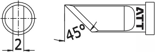 Наконечник для ST-100, ножевидный 5.0мм