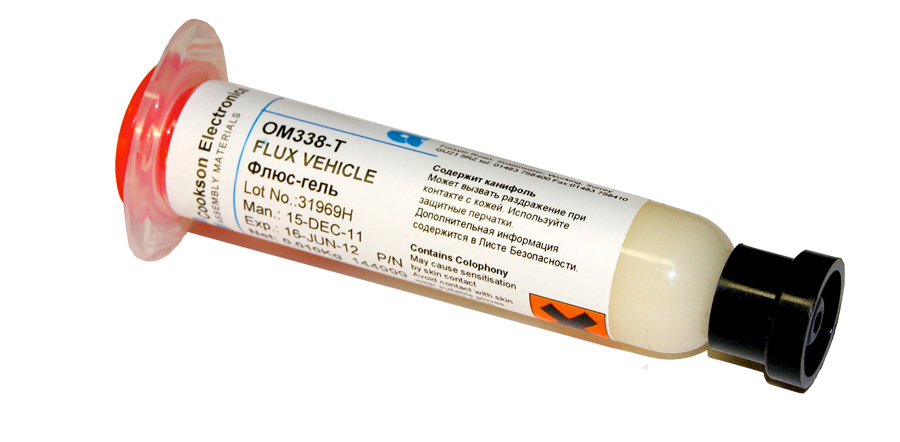 Флюс-гель ALPHA OM338T в шприце 10г