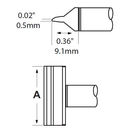 Наконечник для PS900 лезвие 40мм (1.6"), серия C