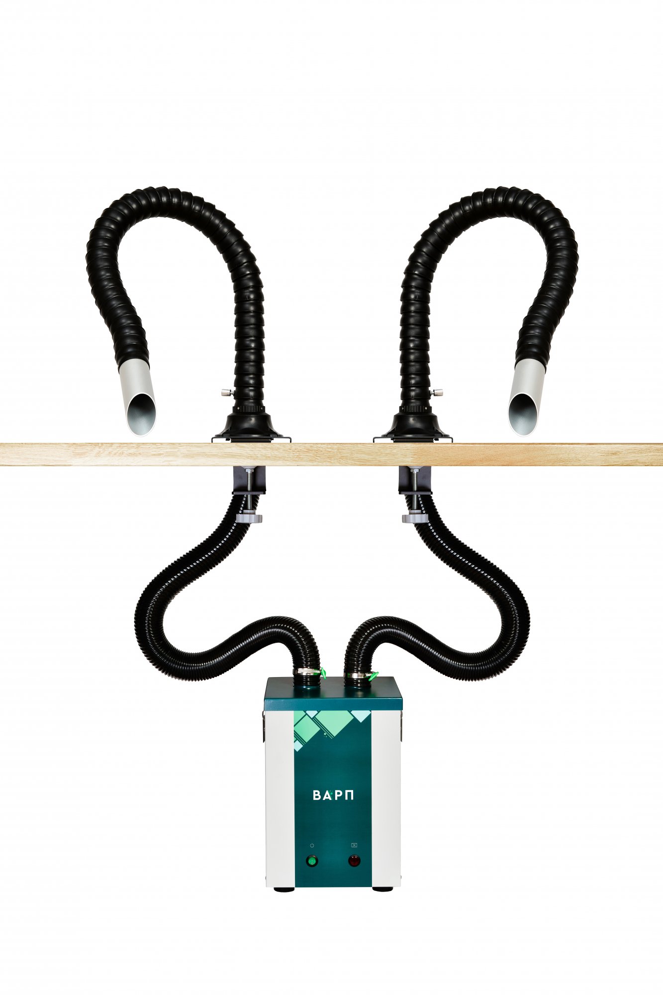 Комплект дымоуловителя ВАРП ВП25 с двумя дымоприемниками 50мм с алюм. раструбам и крепл. к столу